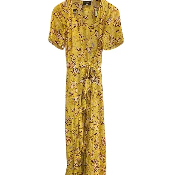 The Kooples Women’s Floral Wrap Maxi Dress Sz 4 - Picture 1 of 12